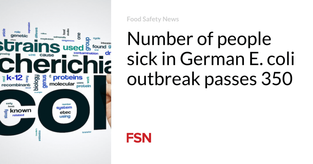 Number of people sick in German E. coli outbreak passes 350