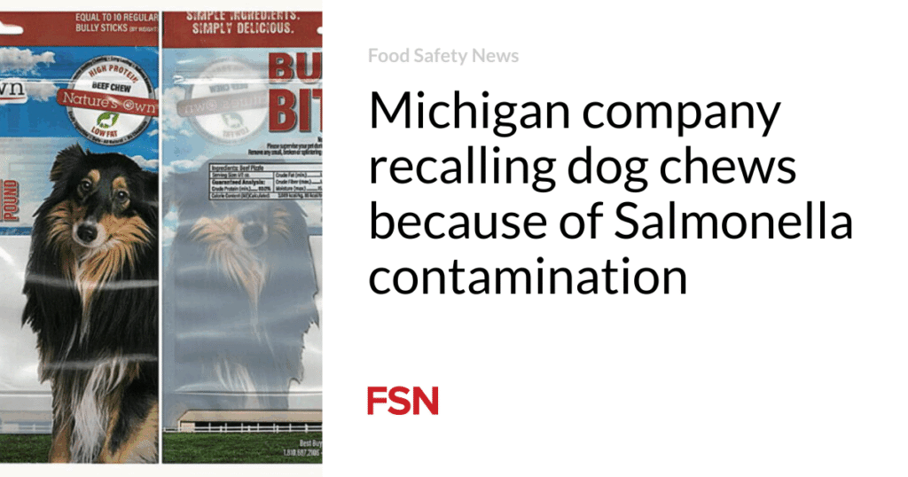 Michigan company recalling dog chews because of Salmonella contamination