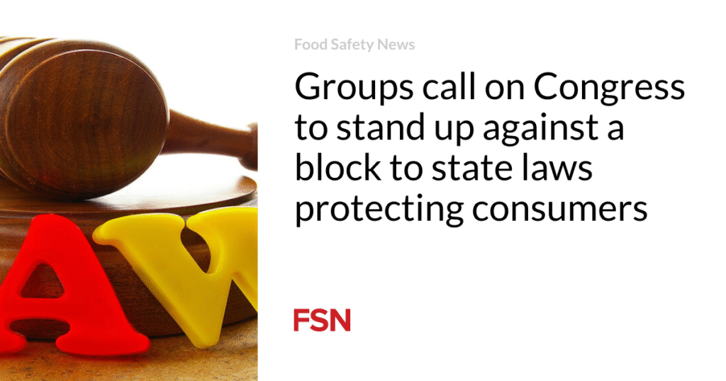 Groups call on Congress to stand up against a block to state laws protecting consumers