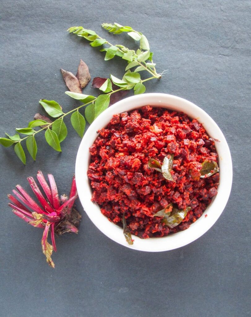 Beetroot Thoran Recipe - Kerala Style Beetroot Stir Fry