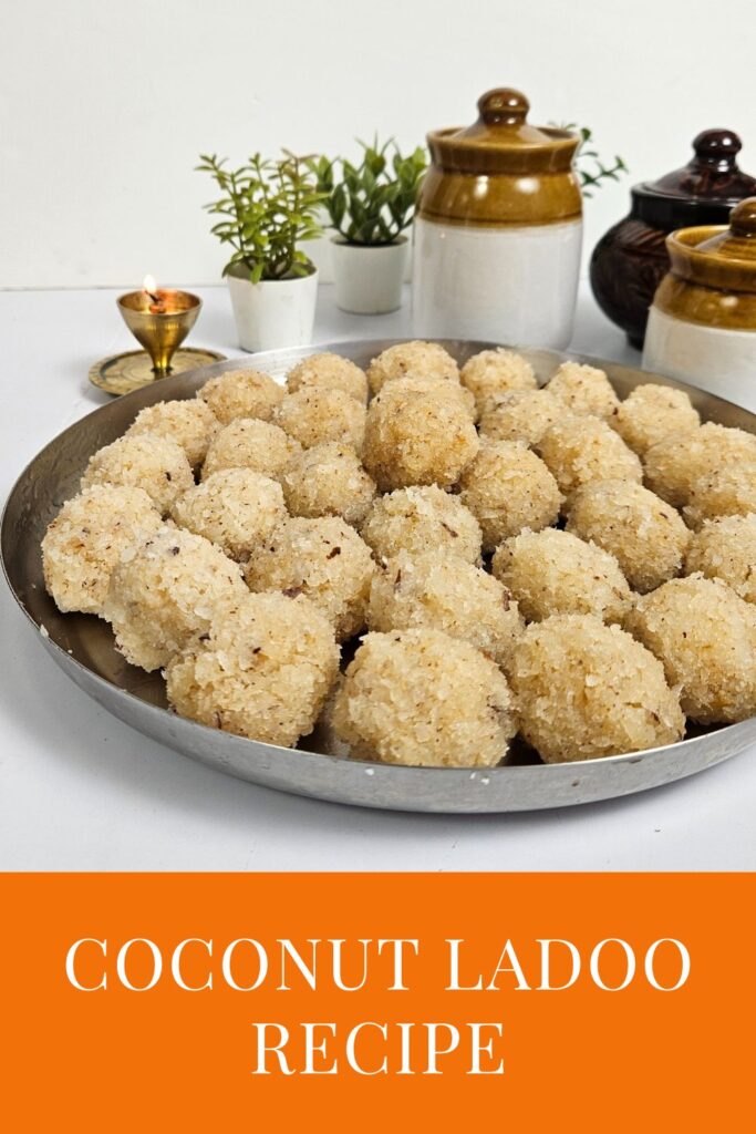 3 Ingredient Coconut Ladoo | Easy and Quick Coconut Ladoo