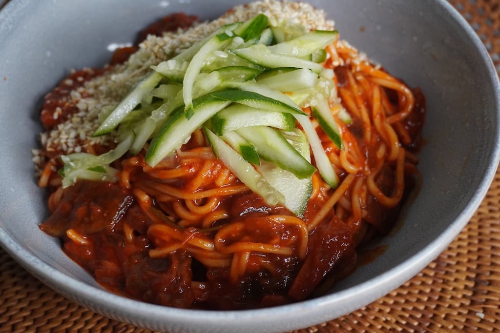 Bibim Guksu (Korean Spicy Cold Noodles)