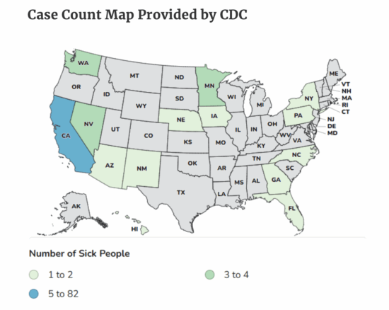 CDC declares Salmonella outbreak traced to eggs has ended with more than 100 sick
