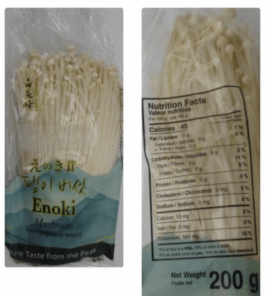Enoki mushrooms under recall in Canada because of Listeria