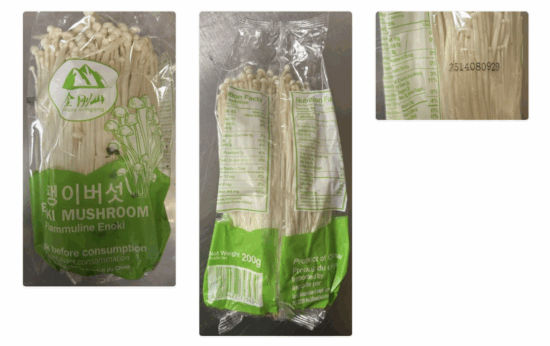 Enoki mushrooms recalled in Canada for contamination with Listeria