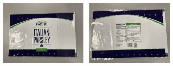 Parsley recalled after testing shows Salmonella