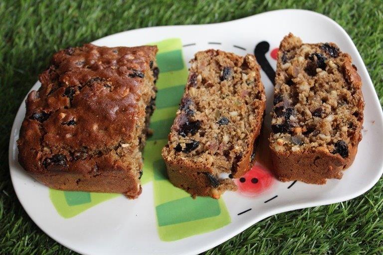 Whole Wheat Fruit Cake Recipe