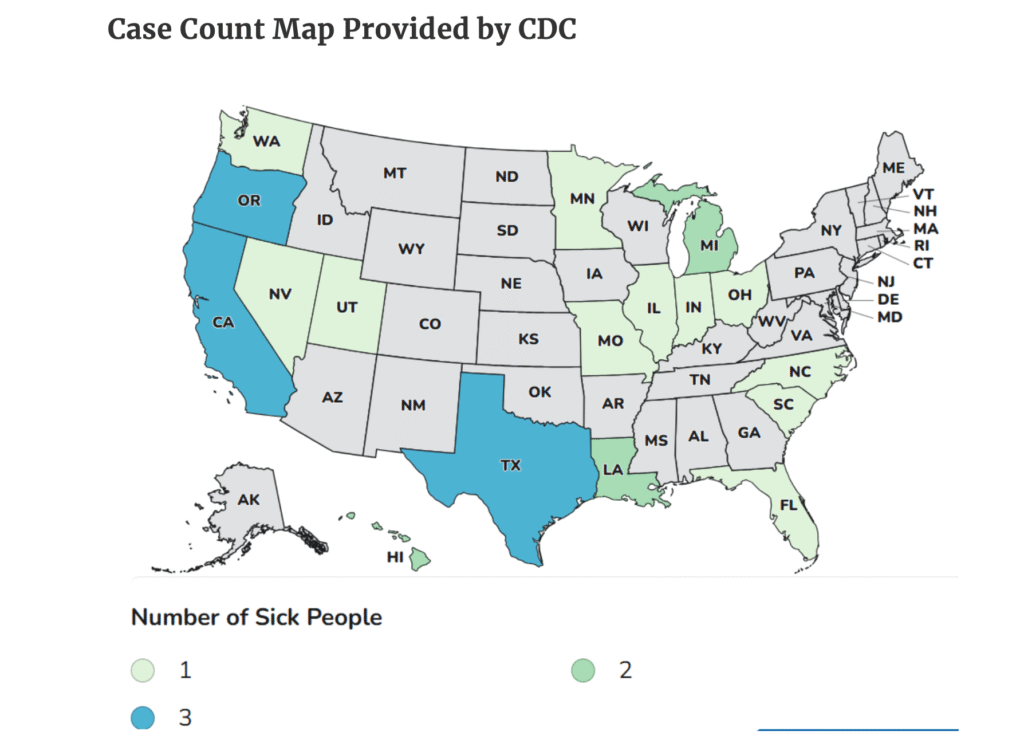 CDC says outbreak traced to pasta meals has ended with 6 deaths