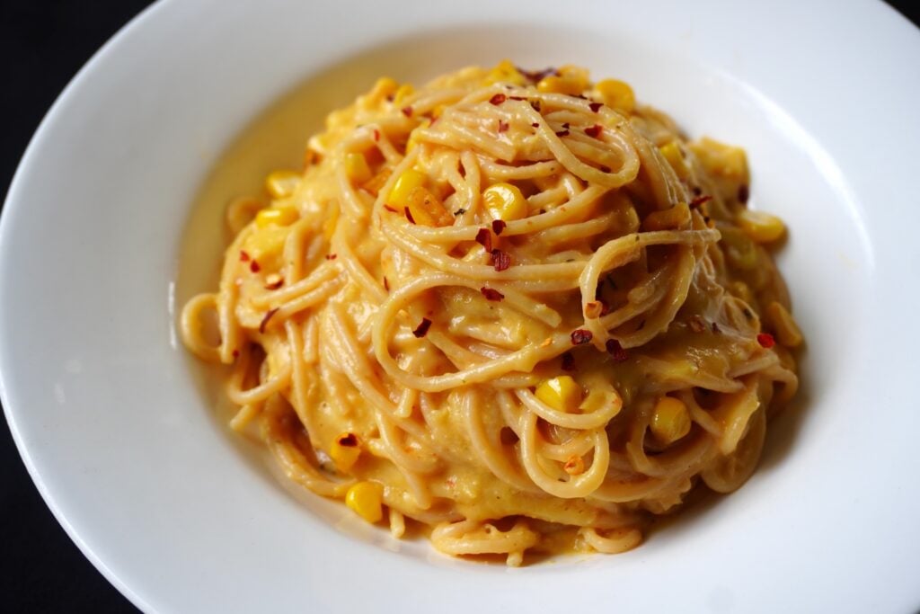 Creamy Corn Pasta Recipe (Sweet Corn Pasta Recipe)