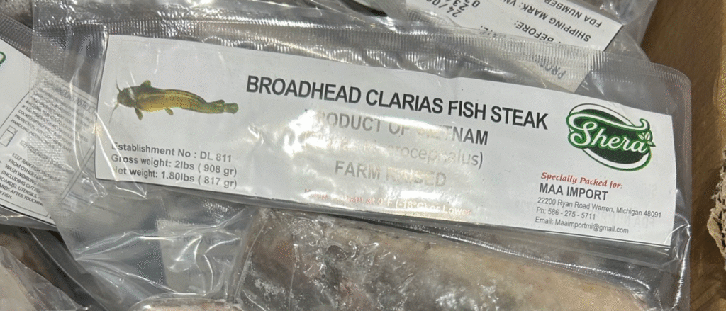Catfish from Vietnam recalled because of reinspection problem