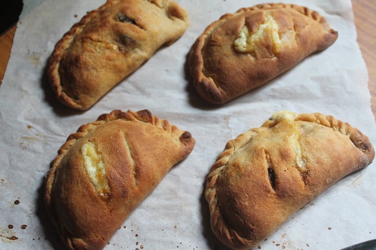 Whole Wheat Mushroom Cheese Calzone Recipe