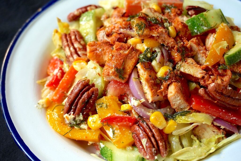 Chicken Salad with Housemade Honey Mustard Dressing