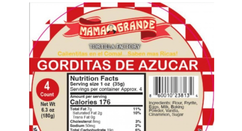 Gorditas recalled because of undeclared allergens