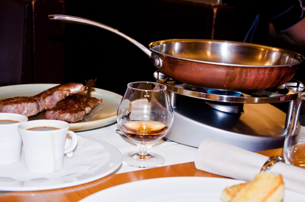 Who can resist a tableside flambé?