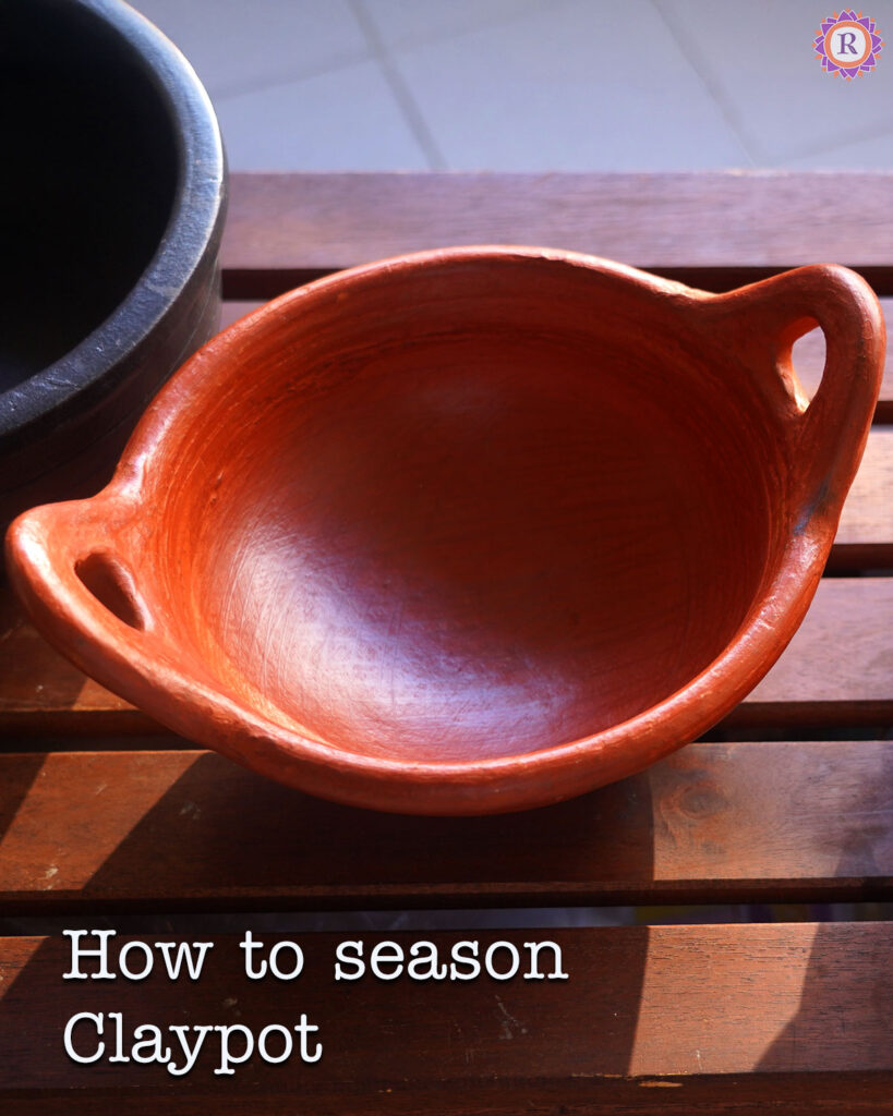 how to season a clay pot