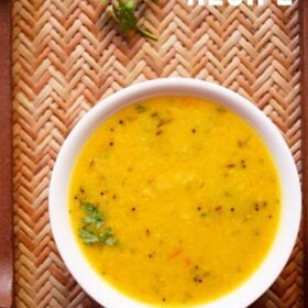 Bowl of toor dal.