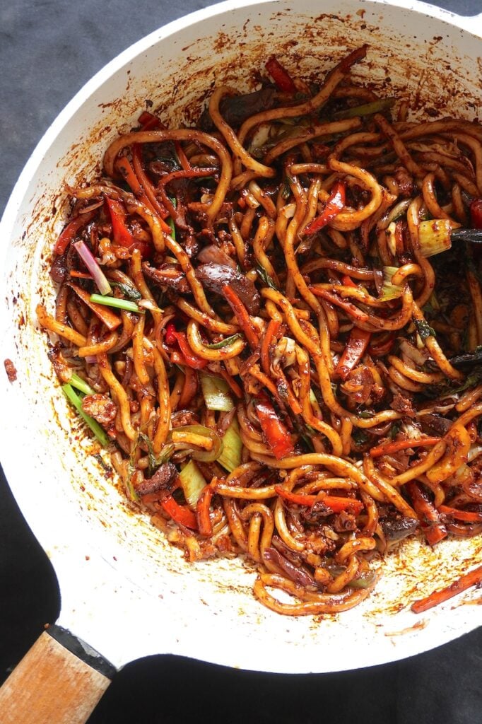 Yaki Udon Recipe (Japanese Stir Fried Udon Noodles Recipe)